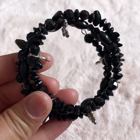 Black Skull Bracelets Rock n Roll - Picture 6 of 7